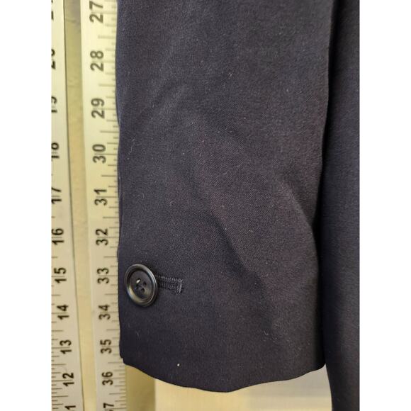 Le Suit Dark Blue Gray Pinstripe Blazer and Pants Set - Picture 8 of 9